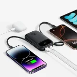 Baseus QPow 3 Digital Display Fast Charging Power Bank 45W 20000mAh with Built-in USB-C & Lightning Cable – image 2