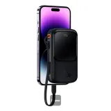 Baseus Qpow Pro Digital Display Fast Charge Power Bank 10000mAh 20W iPhone Edition Black with Simple Series Type-C 3A 0.3m Cable – image 2