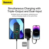 Baseus Qpow Pro Digital Display Fast Charge Power Bank 10000mAh 20W iPhone Edition Black with Simple Series Type-C 3A 0.3m Cable – image 5