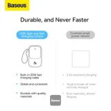 Baseus Qpow Pro Digital Display Fast Charge Power Bank 10000mAh 20W iPhone Edition Black with Simple Series Type-C 3A 0.3m Cable – image 7