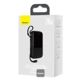 Baseus Qpow Pro Digital Display Fast Charge Power Bank 10000mAh 20W iPhone Edition Black with Simple Series Type-C 3A 0.3m Cable – image 8