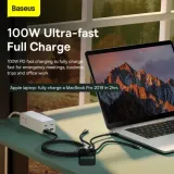Baseus Flash Series II 100W Fast Charging Multi Cable 3-in-2 1.2M – Black – image 6