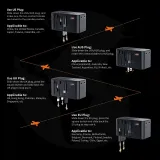 Vidvie TA4408 100W Universal Wall Charger with Retractable USB-C Cable – image 3