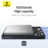 Baseus PicoGo 10000mAh Power Bank with Digital Display 20W Fast Charging – Black (With Simple Wiring Type-C to Type-C 60W 20V/3A 30cm Black) – image 4