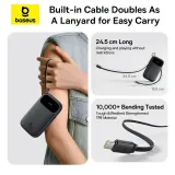 Baseus QPow 3 Digital Display Fast Charging Power Bank 45W 20000mAh with Built-in USB-C & Lightning Cable – image 3