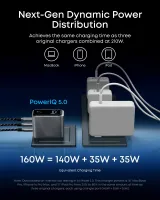 Anker Prime Charger 160W 3-Port Smart Display (A2687) – image 4