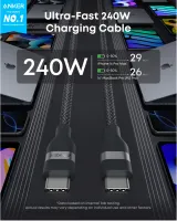 Anker USB-C to USB-C Cable 240W Upcycled-Braided (A82E2) – image 5