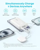 Anker Zolo Power Bank 20000mAh 45W Fast Charging with Built-in Dual USB-C Cables A110M – image 4