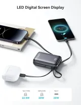 JOYROOM JR-PBF29 20000mAh 22.5W Mini Power Bank with Built-in Type-C & Lightning Cables – image 4
