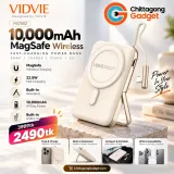 VIDVIE PB7002 Magnetic Holder Wireless Power Bank 10000mAh – image 1