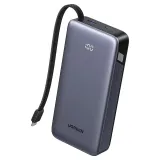 Ugreen PB536 20000mAh Power Bank with Built-In USB-C Cable - 45W - Grey – image 1