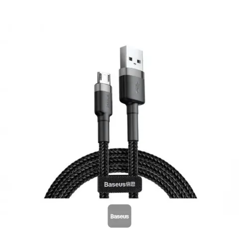 Baseus Cafule Cable USB to Micro USB 2.4A 1M – Gray + Black