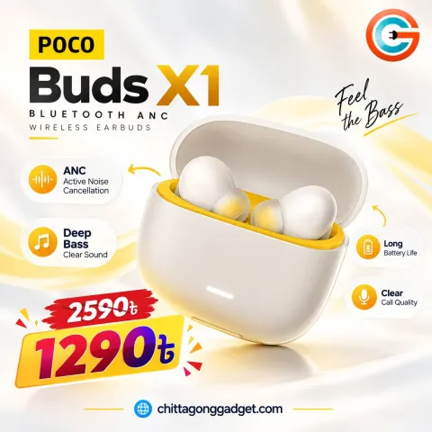 POCO Buds X1 Bluetooth ANC Wireless Earbuds