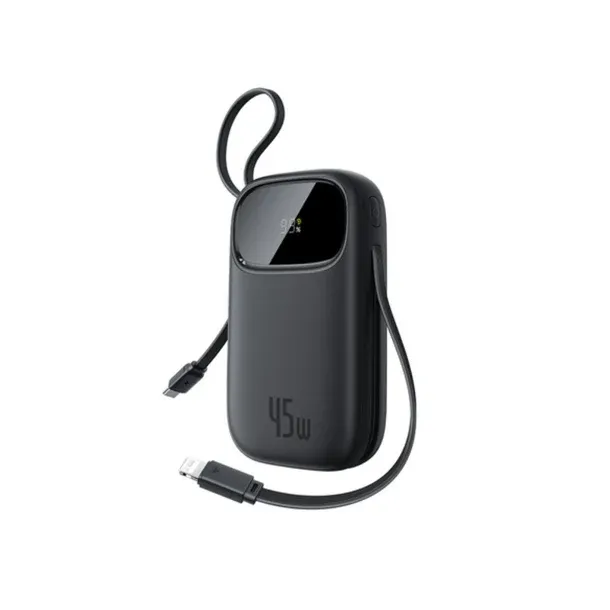 Baseus QPow 3 Digital Display Fast Charging Power Bank 45W 20000mAh Built-in USB-C Lightning Cable